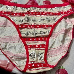 Victoria's Secret Pink and Cream Bikini Bottom